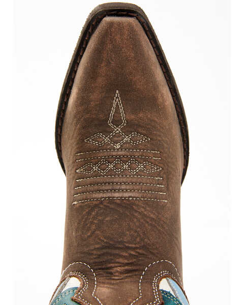 Image #6 - Laredo Women's Western Fashion Boots - Snip Toe , Cream/brown, hi-res