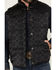 Image #3 - Cody James Men's Rocker Tonal Southwestern Print Puffer Vest, Black, hi-res