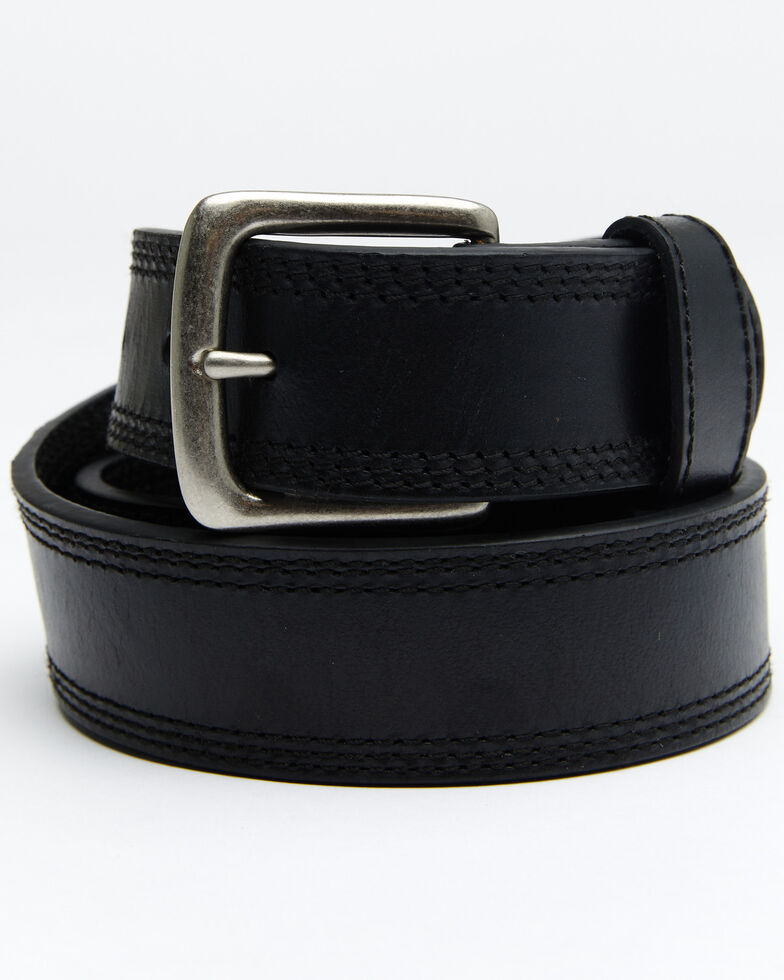 Hawx Men's Triple Stitch Work Belt, Black, hi-res