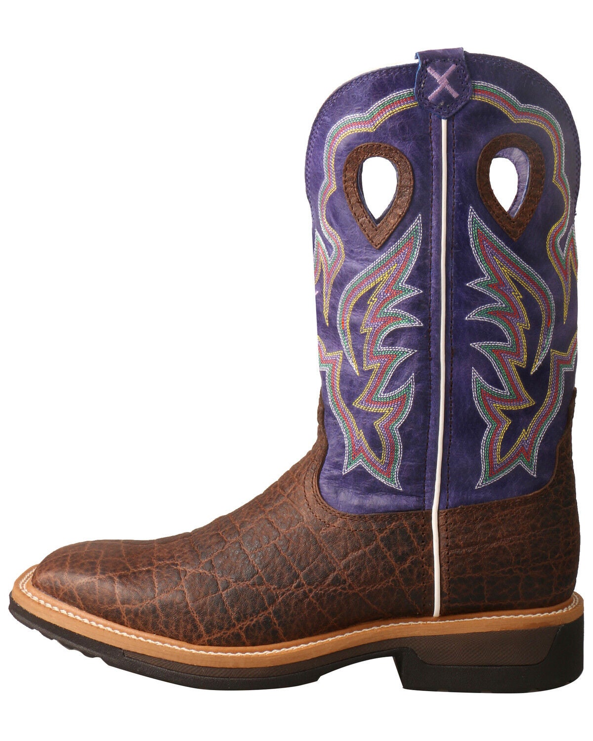 Image #2 - Twisted X Men's Lite Cowboy Elephant Print Western Work Boots - Alloy Toe, Brown, hi-res
