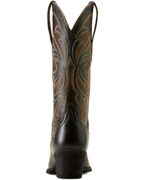 Image #3 - Ariat Women's Heritage Stretchfit Western Boots - Pointed Toe , Black, hi-res