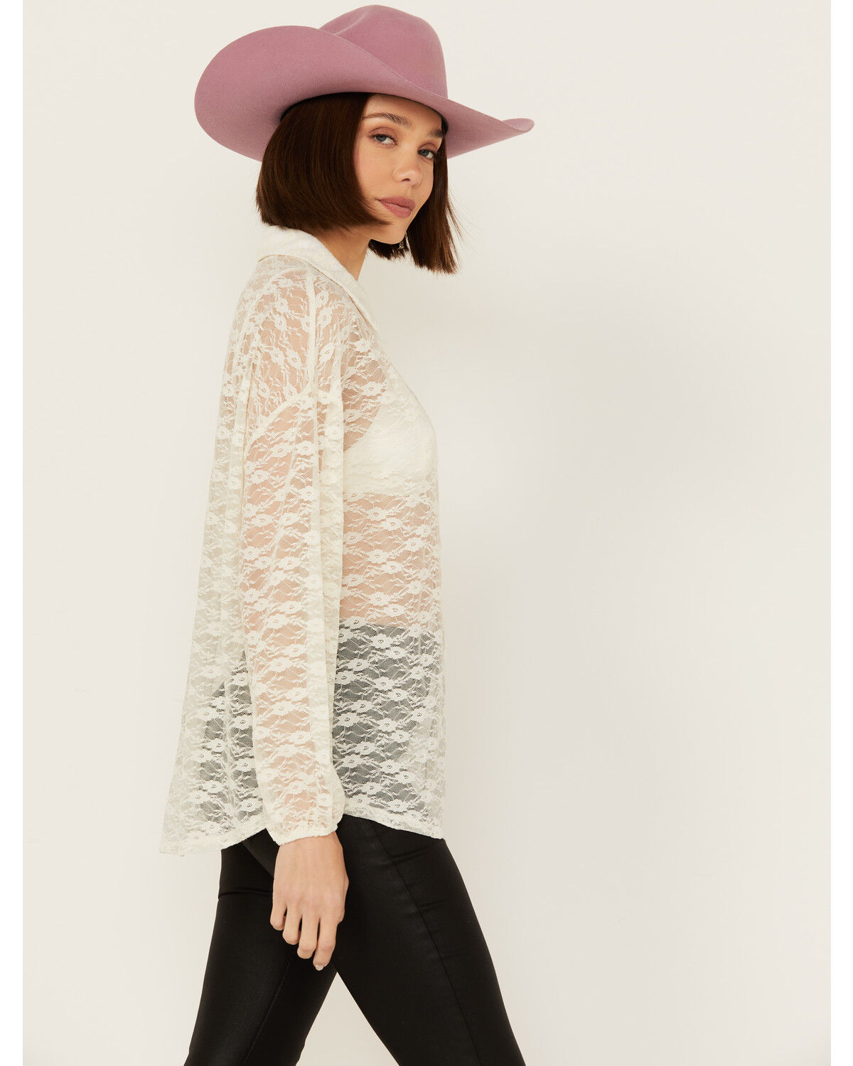 Image #2 - Sadie & Sage Women's Long Sleeve Button-Down Knit Top, Ivory, hi-res