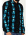 Image #3 - Rock & Roll Denim Men's Southwestern Print Berber Pullover, Teal, hi-res