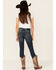 Image #4 - Silver Girls' Tammy Dark Wash Bootcut Jeans, Blue, hi-res