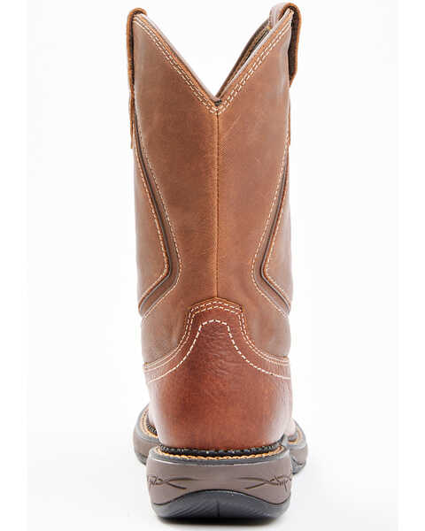 Image #5 - Brothers and Sons Men's Lite Western Performance Boots - Broad Square Toe, Brown, hi-res