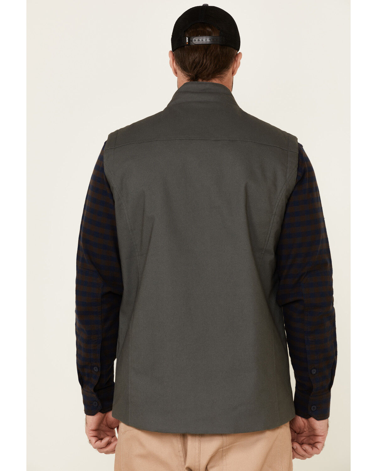 Image #5 - Hawx Men's Dark Gray Tejon Insulated Stretch Zip-Front Work Vest, Dark Grey, hi-res