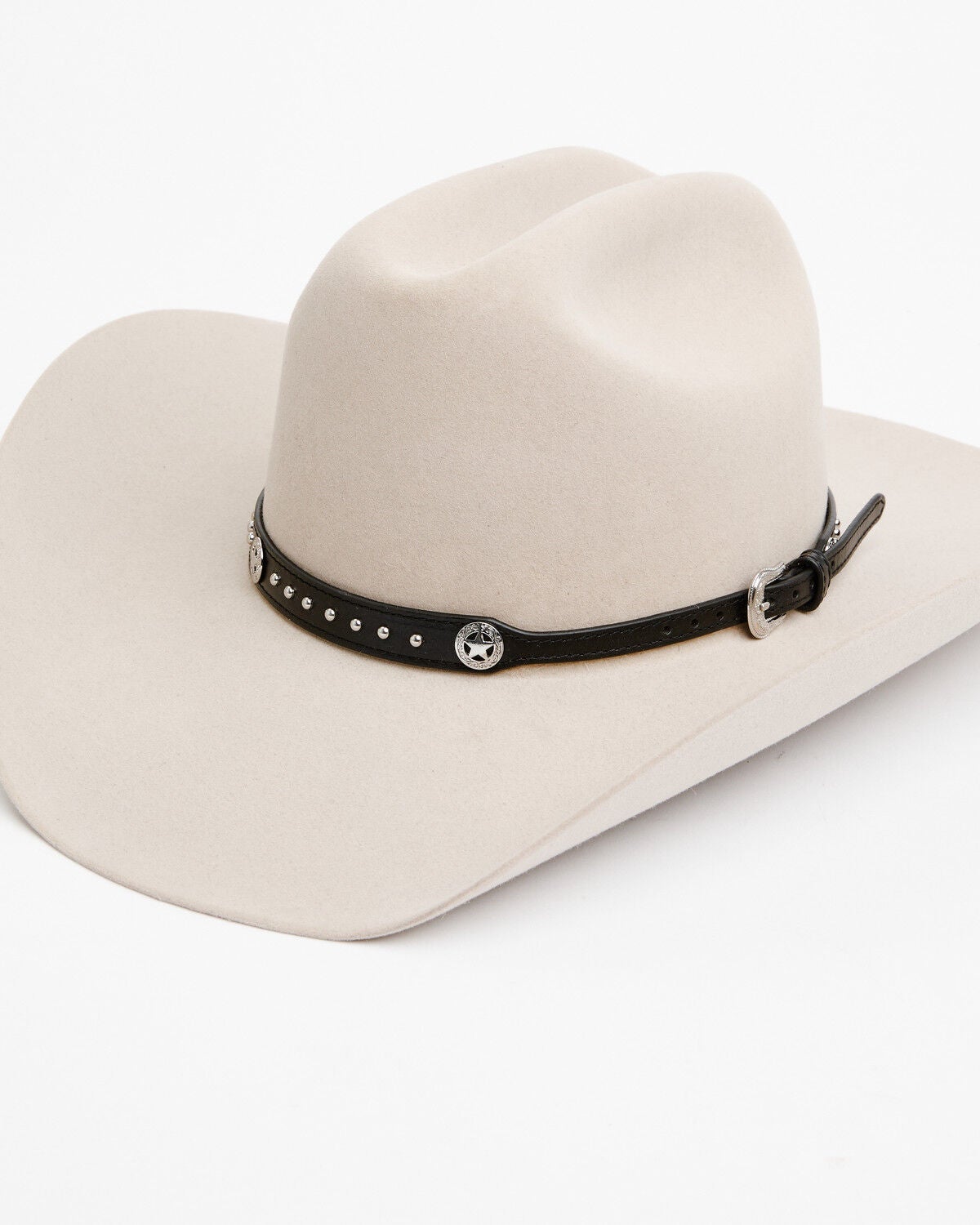 Cody James Men's Star Conchos Hat Band, Black, hi-res