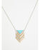 Image #1 - Lainey Wilson Women's Stone Arrow Long Pendant Necklace, Gold, hi-res