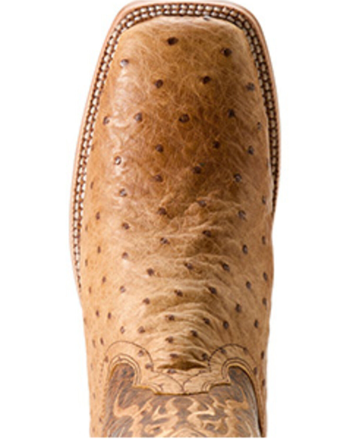 Image #4 - Ariat Men's Exotic Full Quill Ostrich Rio Western Boots - Broad Square Toe, Brown, hi-res