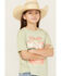 Image #3 - Wrangler Girls' Logo Desert Short Sleeve Graphic Tee, Green, hi-res