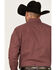 Image #4 - Ely Walker Men's Diamond Geo Print Long Sleeve Pearl Snap Western Shirt , Burgundy, hi-res