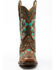 Image #5 - Corral Women's Studded Floral Embroidery Western Boots - Square Toe, Brown, hi-res