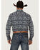 Image #4 - Gibson Trading Co Men's Shin Dig Floral Print Long Sleeve Button-Down Western Shirt, Navy, hi-res