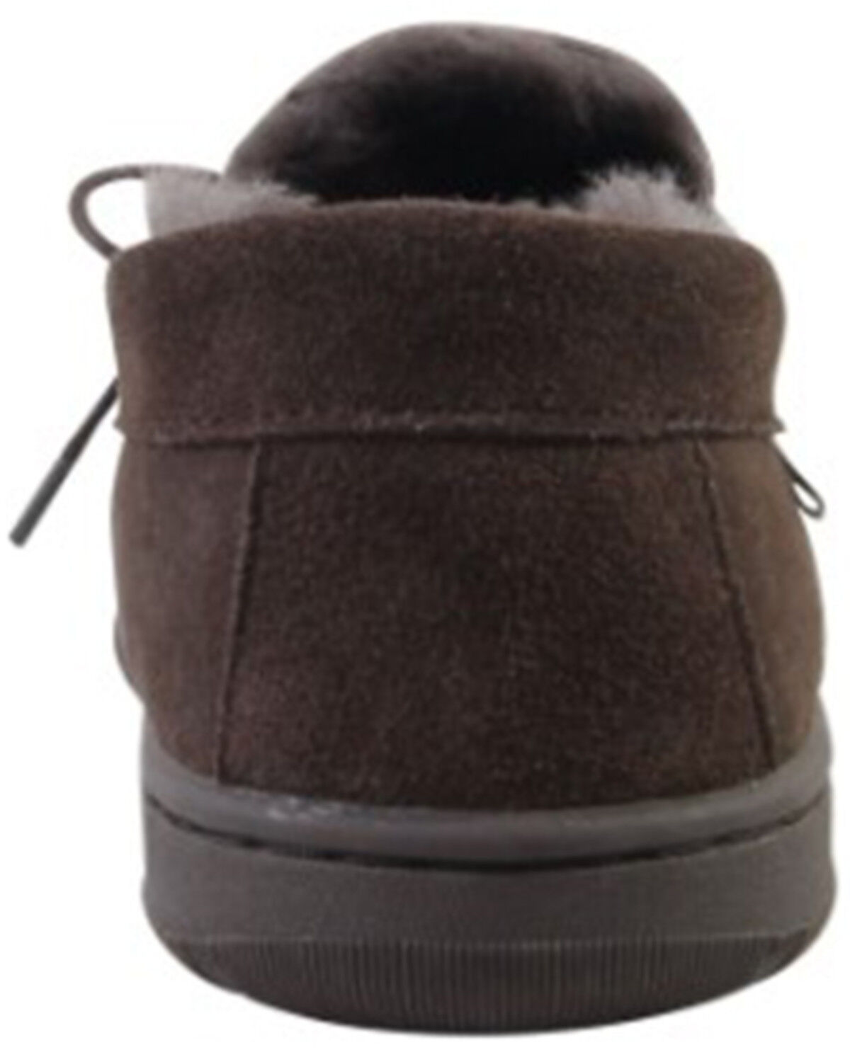 Image #4 - Superlamb Men's Deluxe Slippers - Moc Toe, Dark Brown, hi-res