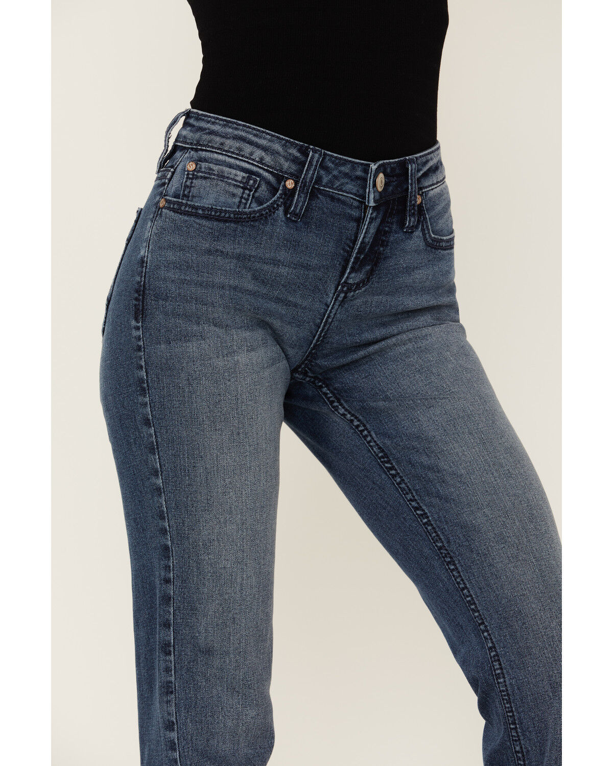 Image #2 - Shyanne Women's  Mr. Dreamer Mid Basic Bootcut Jeans, , hi-res