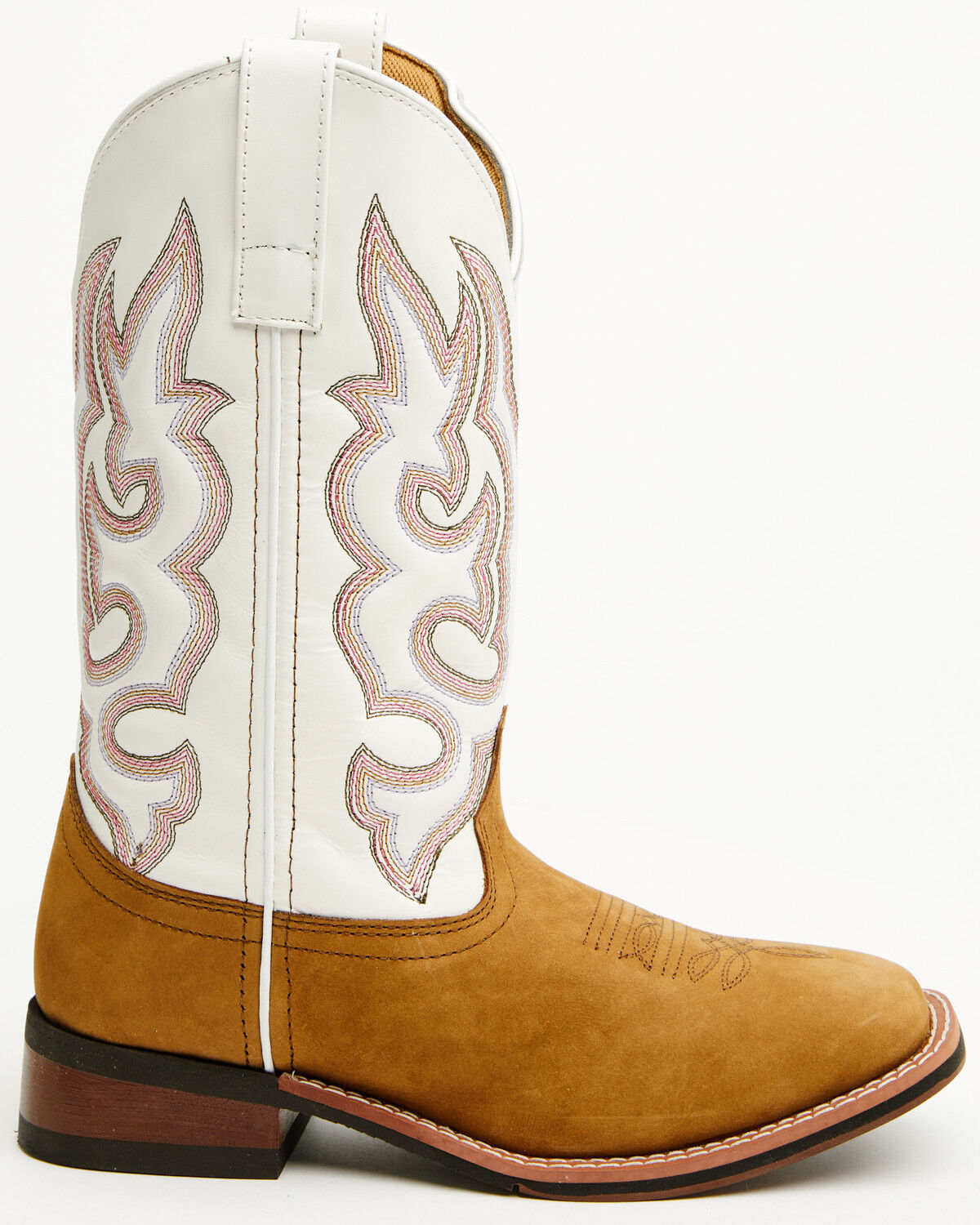 Image #2 - Laredo Women's Mesquite Western Performance Boots - Broad Square Toe, Taupe, hi-res