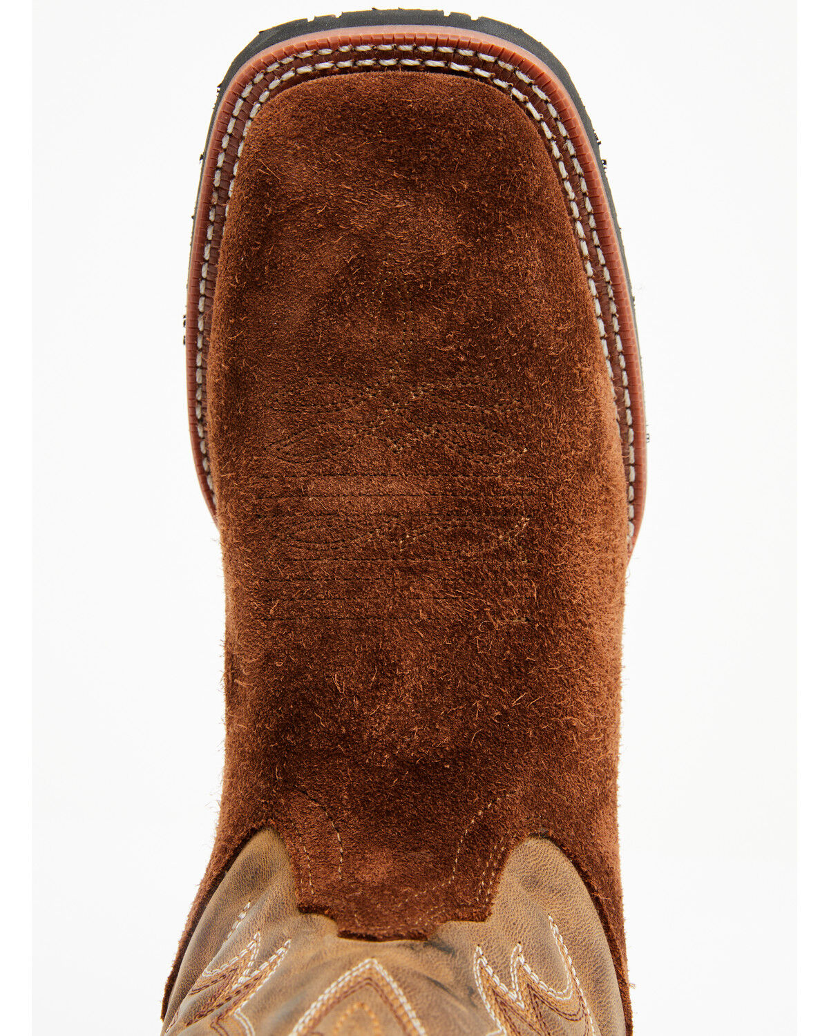 Image #6 - Laredo Men's Rigid Roughout Performance Western Boots - Broad Square Toe, Rust Copper, hi-res