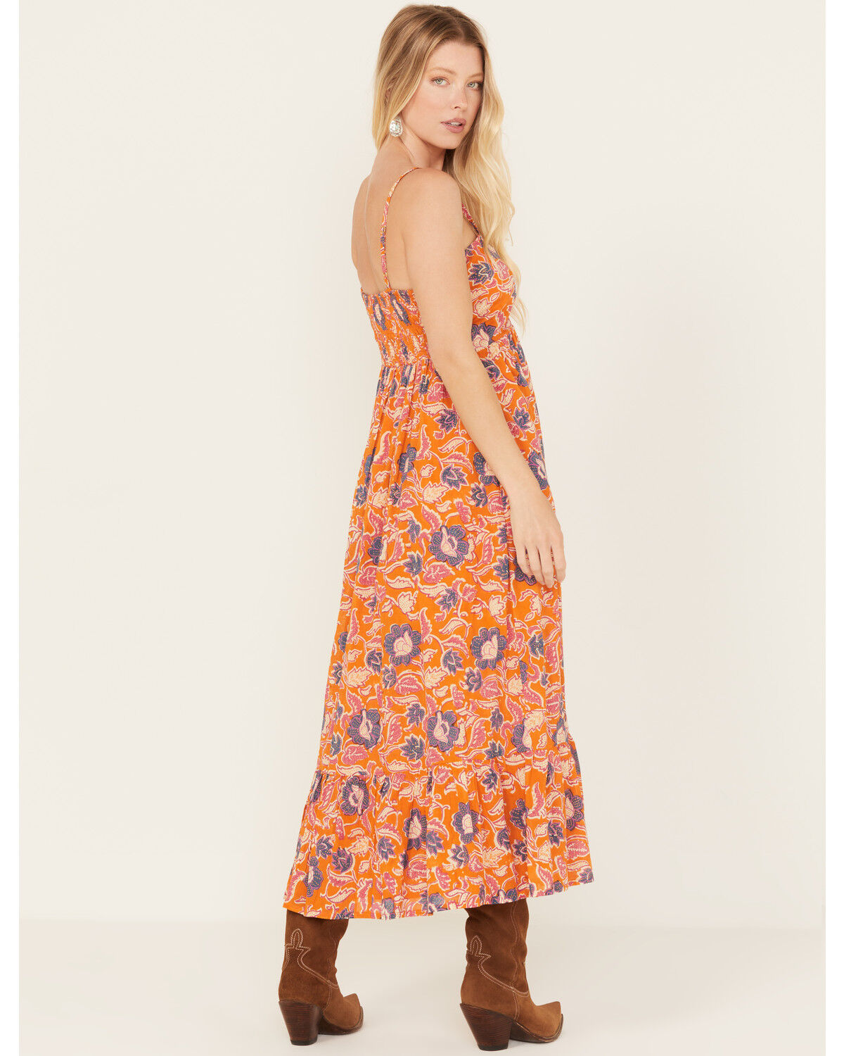 Image #4 - Cleobella Women's Oliana Print Midi Dress, Multi, hi-res