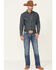 Wrangler 20X Men's Pickett Vintage Stretch Slim Bootcut Jeans - Long, Blue, hi-res