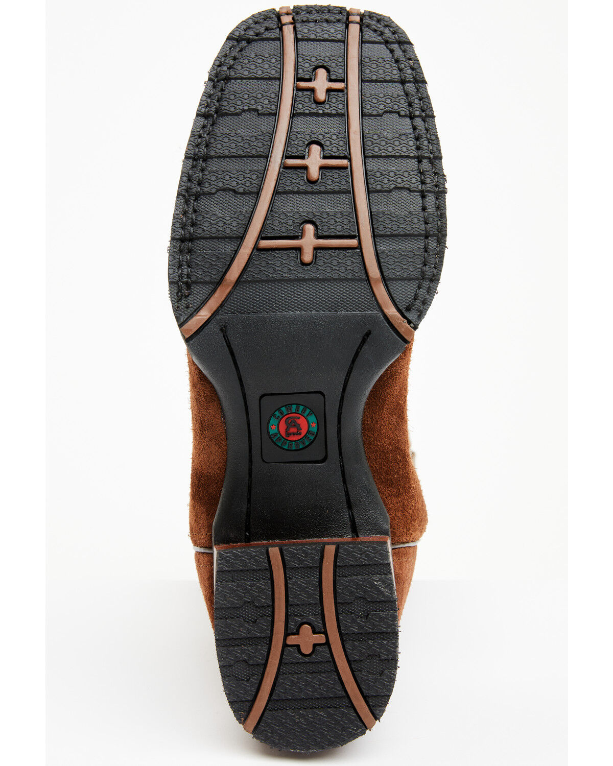 Image #7 - Laredo Men's Rigid Roughout Performance Western Boots - Broad Square Toe, Rust Copper, hi-res