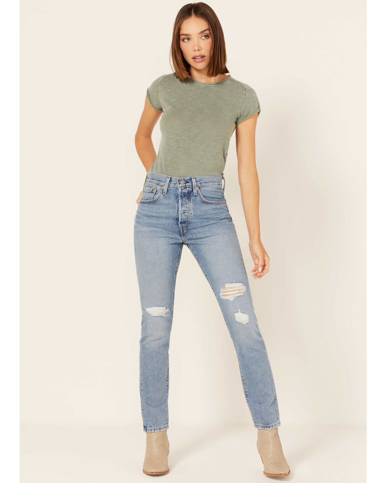 Levi's 501 mid rise jeans 2025