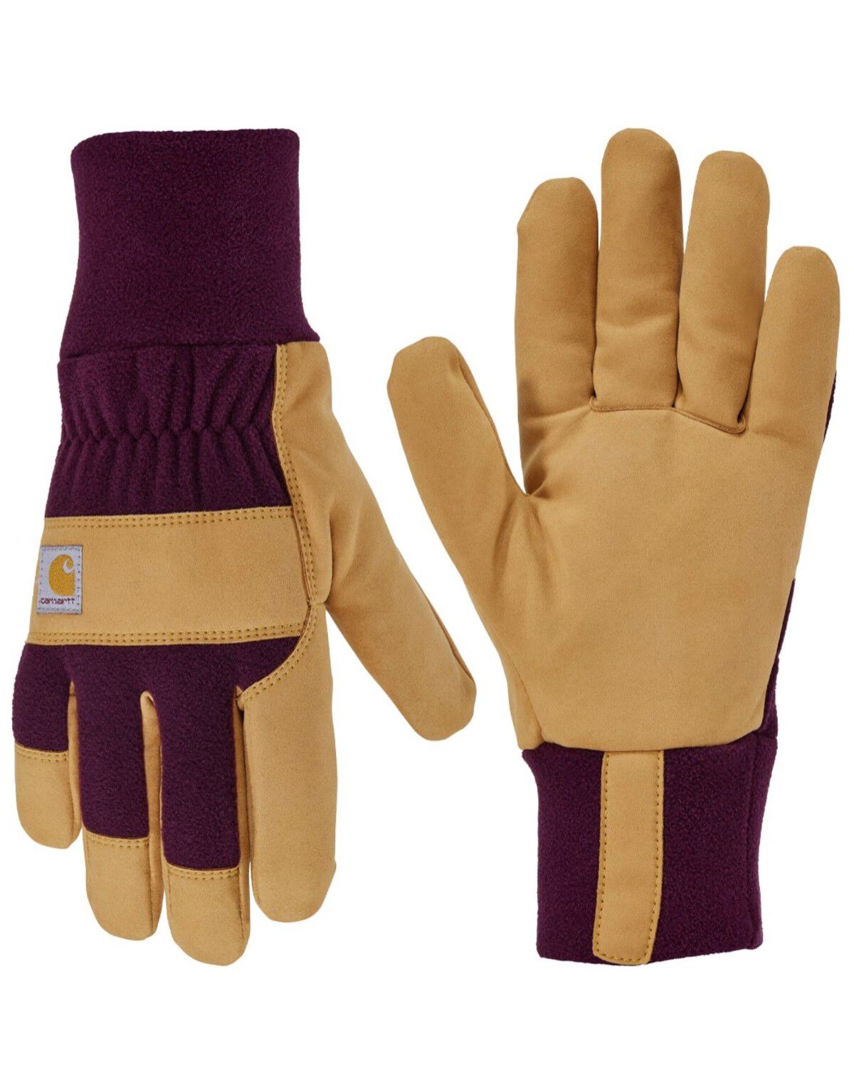 Image #1 - Carhartt Women's Wind Fighter&reg; Fleece Work Gloves, Purple, hi-res