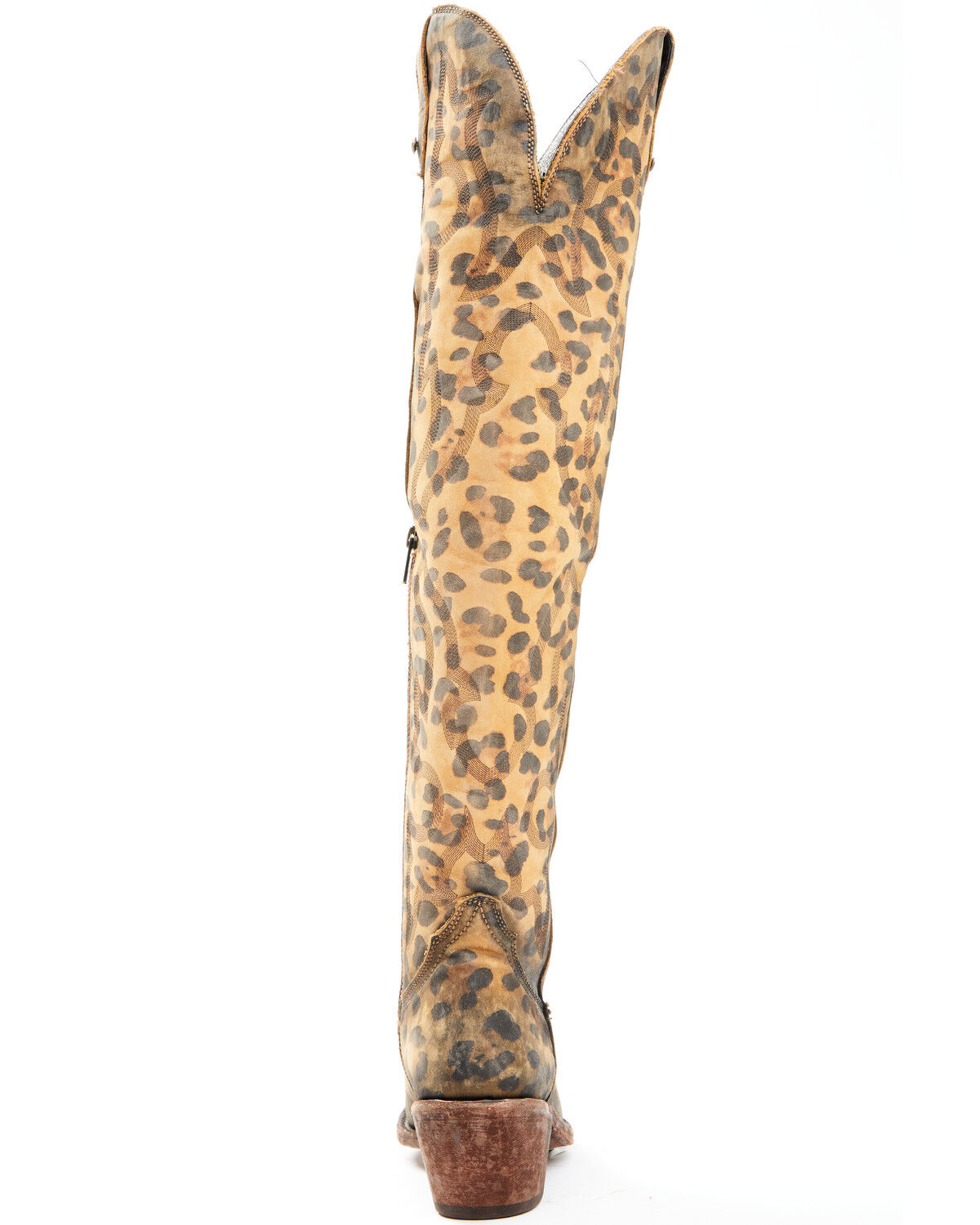 Image #5 - Liberty Black Women's Allyssa Leopard Print Western Boots - Round Toe, Tan, hi-res