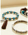 Shyanne Women's Summer Nights Turquoise Southwestern Beaded Bracelet Set, Turquoise, hi-res