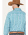 Image #4 - Wrangler 20X Men's Advanced Comfort Paisley Print Long Sleeve Snap Western Shirt, Teal, hi-res
