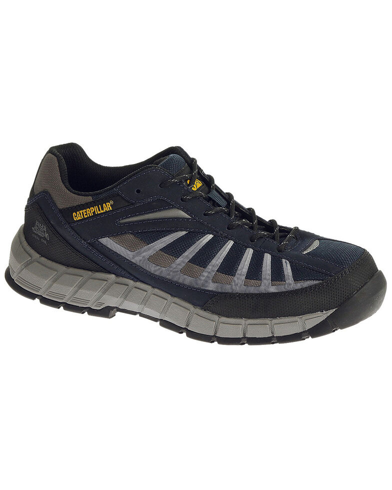 Caterpillar Men S Infrastructure Navy Work Shoes Steel Toe