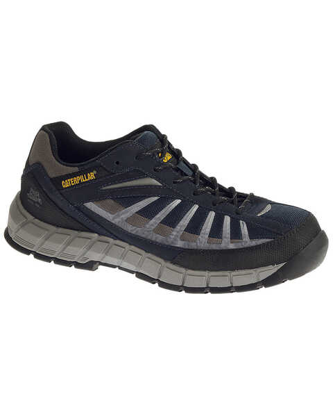 Image #2 - Caterpillar Men's Infrastructure Work Shoes - Steel Toe , Navy, hi-res