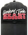 Image #2 - Idyllwind Women's Honky Tonk Heart Embroidered Mesh-Back Ball Cap, Black, hi-res
