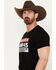 Image #2 - RANK 45® Men's Star Logo Short Sleeve Graphic T-Shirt, Black, hi-res