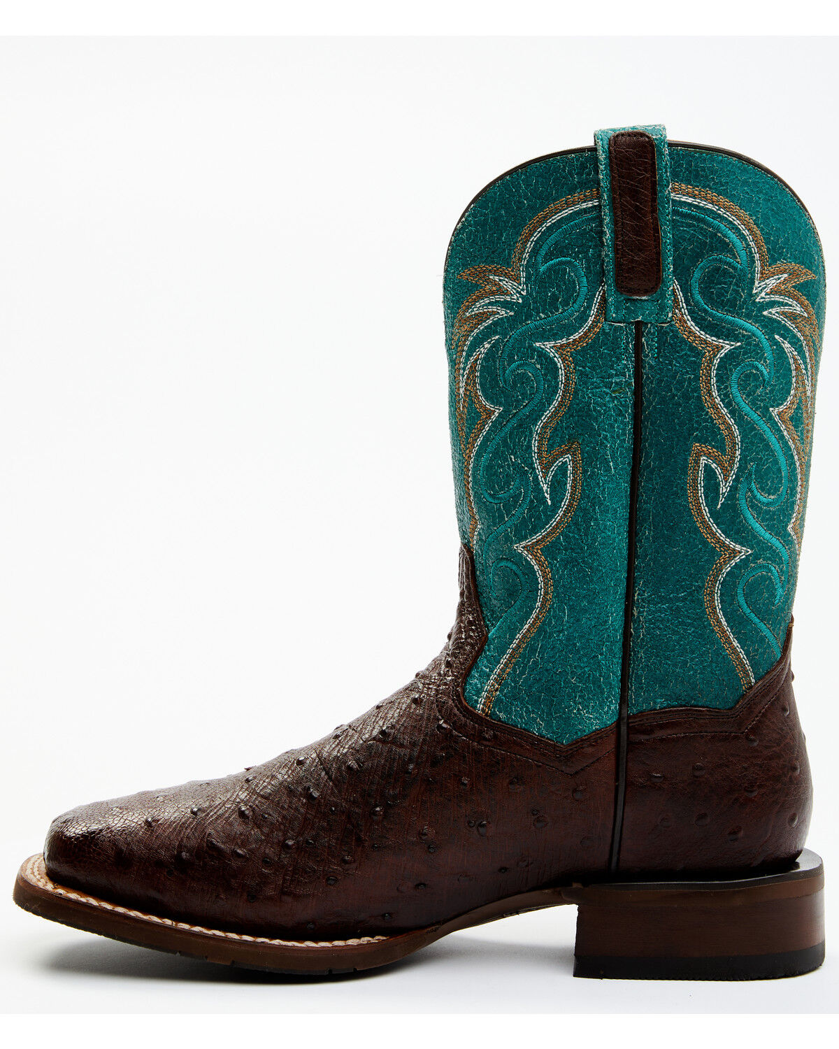 Image #3 - Dan Post Men's Exotic Full-Quill Ostrich Western Boots - Broad Square Toe, , hi-res