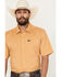 Image #2 - Kimes Ranch Men's Linville Solid Short Sleeve Button-Down Western Shirt, Gold, hi-res