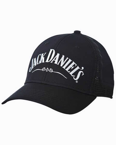Jack Daniels Men's Performance Mesh Ball Cap, Black, hi-res