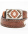 Image #1 - Idyllwind Women's Tooled Southwestern Square Buckle Belt, Tan, hi-res