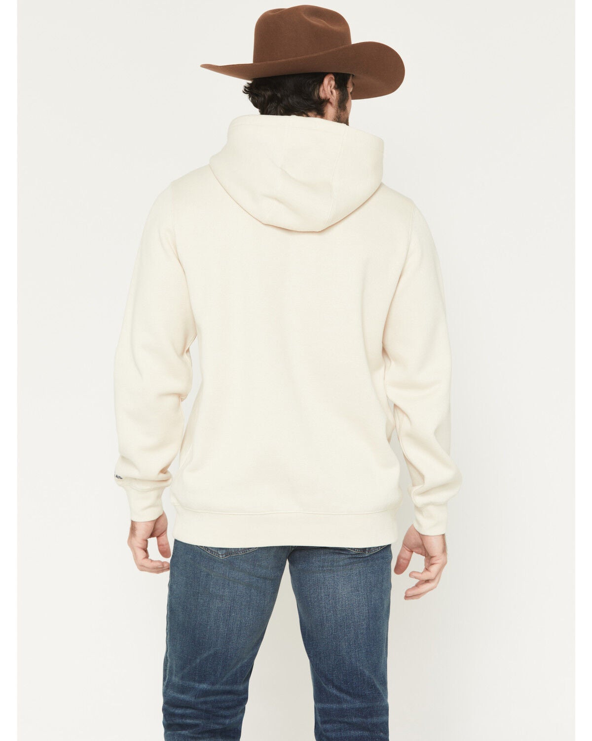 Image #4 - RANK 45&reg; Men's Bono Embroidered Hooded Sweatshirt, Cream, hi-res