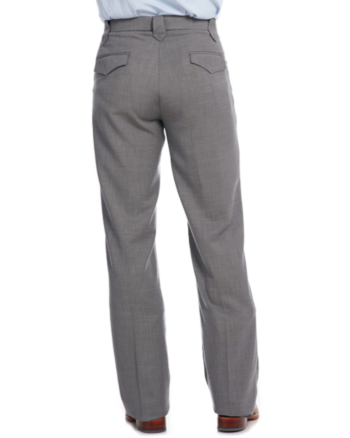 Image #1 - Circle S Men's Ranch Dress Slacks, Steel, hi-res