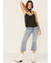 Image #4 - Patrons of Peace Women's Dot Print Neck Trim Cami, Black, hi-res