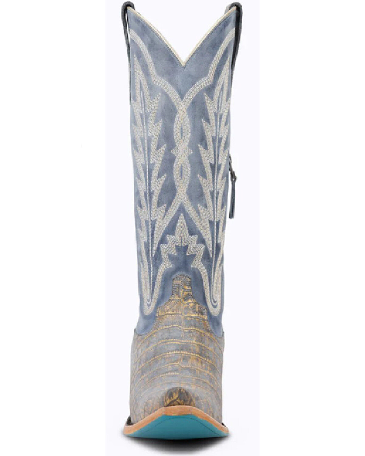Image #4 - Lane Women's Skylight Tall Western Boots - Snip Toe, Blue, hi-res