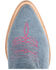 Image #6 - Ferrini Women's Billie Jean Western Boots - Round Toe, Medium Blue, hi-res