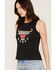 Image #2 - Coors Women's Steer Logo Graphic Tank Top, Black, hi-res