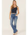 Image #2 - Idyllwind Women's Pineview Corset Star Print Tank Top, Navy, hi-res