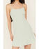 Image #3 - Originality Women's Tie Back Mini Dress, Sage, hi-res