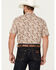 Image #4 - Ariat Men's Retro Floral Print Short Sleeve Button-Down Stretch Western Shirt , Lt Brown, hi-res