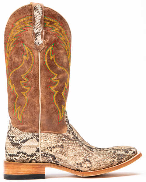 Image #2 - Cody James Men's Exotic Python Western Boots - Broad Square Toe, Brown, hi-res