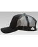 RopeSmart Men's Black Hawg Gear Rubber Logo Mesh-Back Trucker Cap, Black, hi-res