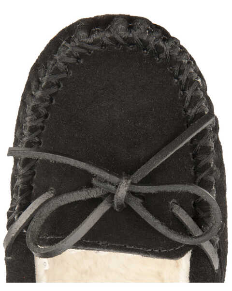 Image #2 - Minnetonka Cally Lined Slipper Moccasins, Black, hi-res