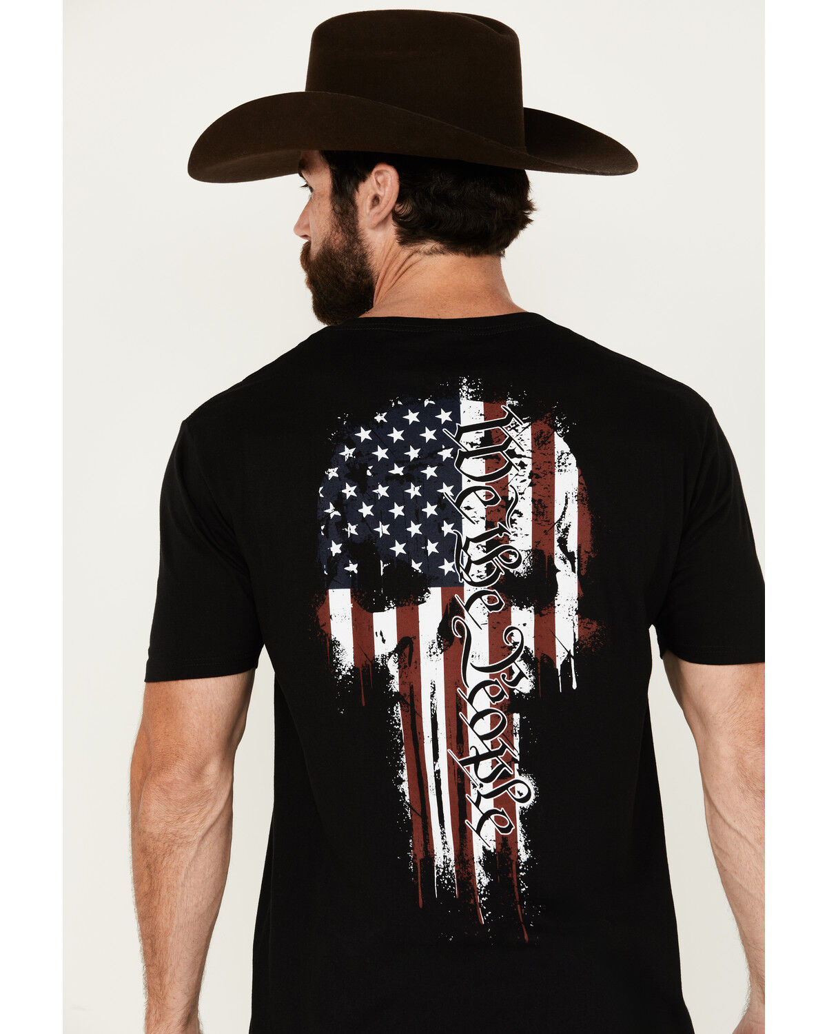Image #1 - Howitzer Men's Skull Short Sleeve T-Shirt, Black, hi-res